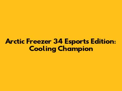 Arctic Freezer 34 Esports Edition: Cooling Champion