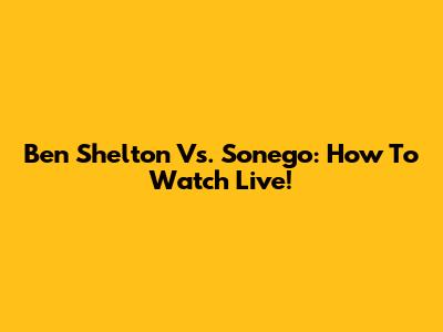 Ben Shelton Vs. Sonego: How To Watch Live!