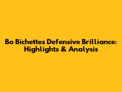 Bo Bichette's Defensive Brilliance: Highlights & Analysis