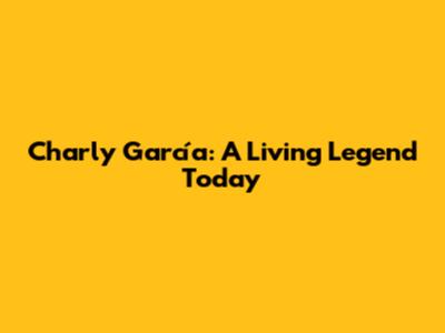 Charly García: A Living Legend Today