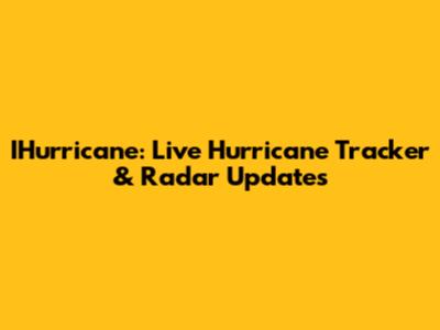 IHurricane: Live Hurricane Tracker & Radar Updates