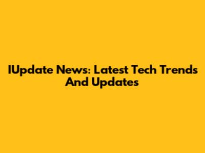 IUpdate News: Latest Tech Trends And Updates