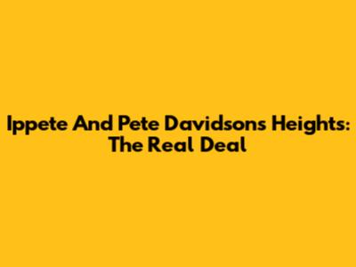 Ippete And Pete Davidson's Heights: The Real Deal