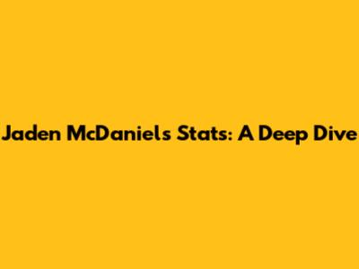 Jaden McDaniels Stats: A Deep Dive