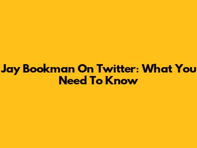 Jay Bookman On Twitter: What You Need To Know