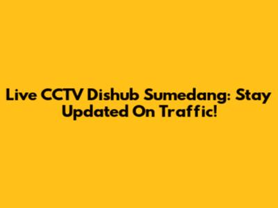 Live CCTV Dishub Sumedang: Stay Updated On Traffic!
