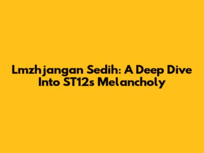 Lmzhjangan Sedih: A Deep Dive Into ST12's Melancholy