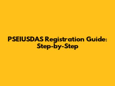 PSEIUSDAS Registration Guide: Step-by-Step