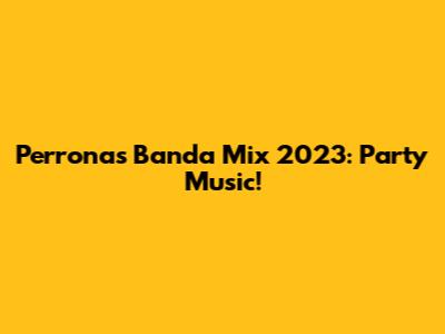 Perronas Banda Mix 2023: Party Music!