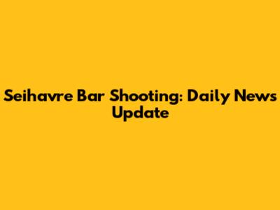 Seihavre Bar Shooting: Daily News Update