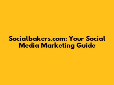 Socialbakers.com: Your Social Media Marketing Guide
