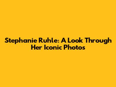 Stephanie Ruhle: A Look Through Her Iconic Photos