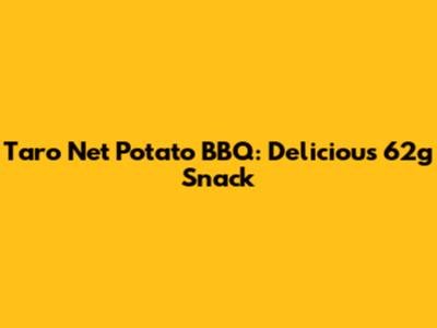 Taro Net Potato BBQ: Delicious 62g Snack