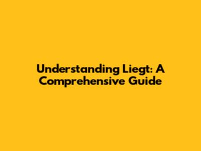 Understanding "Liegt": A Comprehensive Guide
