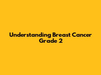 Understanding Breast Cancer Grade 2