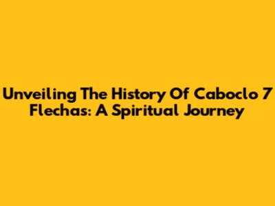 Unveiling The History Of Caboclo 7 Flechas: A Spiritual Journey
